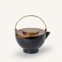 Tea and coffee accessories - Teapot, black brass handle, flamed earth enamel Ket Tinh - L INDOCHINEUR X RIVÊT