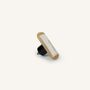 Mounting accessories - Oval diamond coat hook, black natural stone, J - L INDOCHINEUR X RIVÊT