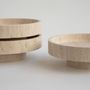 Plats et saladiers - 'CYCLO' TRAVERTINE BOWL - KIWANO CONCEPT
