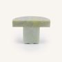 Mounting accessories - Half disc coat hook, green natural stone, H - L INDOCHINEUR X RIVÊT
