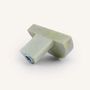 Mounting accessories - Half disc coat hook, green natural stone, H - L INDOCHINEUR X RIVÊT
