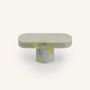 Mounting accessories - Oval coat hook, green natural stone, F - L INDOCHINEUR X RIVÊT