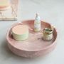 Plats et saladiers - 'CYCLO' PINK MARBLE BOWL - KIWANO CONCEPT
