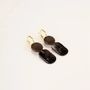 Jewelry - Totem Mini hoop earrings in blonde horn and Bordeaux lacquer - L INDOCHINEUR X RIVÊT