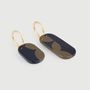 Jewelry - Nymphe Mini hoop earrings in blond horn and Lime lacquer - L INDOCHINEUR X RIVÊT