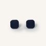 Bijoux - Boucles d'oreilles en corne et laque Eau Bleu - L INDOCHINEUR X RIVÊT