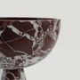 Plats et saladiers - ROSSO LEVANTO MARBLE PEDESTAL BOWL XL - KIWANO CONCEPT