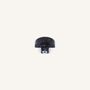 Mounting accessories - Half disc furniture knob, black natural stone, H - L INDOCHINEUR X RIVÊT