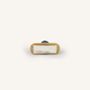 Mounting accessories - Oval diamond coat hook, black marbled horn, J - L INDOCHINEUR X RIVÊT