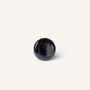 Mounting accessories - Half ball furniture knob, black marbled horn, D - L INDOCHINEUR X RIVÊT