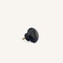 Mounting accessories - Half ball furniture knob, black marbled horn, D - L INDOCHINEUR X RIVÊT