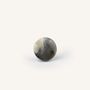 Mounting accessories - Small disc furniture knob, black natural stone, B - L INDOCHINEUR X RIVÊT