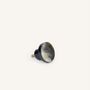 Mounting accessories - Small disc furniture knob, black natural stone, B - L INDOCHINEUR X RIVÊT