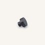 Mounting accessories - Small disc furniture knob, black natural stone, B - L INDOCHINEUR X RIVÊT