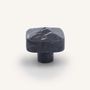 Mounting accessories - Square diamond coat hook, black marbled horn, I - L INDOCHINEUR X RIVÊT