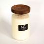 Decorative objects - COTTON FLOWERS — Scented Candle (Large Jar) - MAT AMANDINE