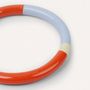 Bracelets - Jonc fin en bois laqué bleu nuit, bleu clair et orange, taille M - L INDOCHINEUR X RIVÊT