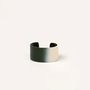 Bracelets - Manchette fine laquée fondu orange vert taille M - L INDOCHINEUR X RIVÊT