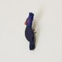 Brooches - Cockatoo brooch in horn and two-tone lacquer - beige and khaki - L INDOCHINEUR X RIVÊT