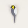 Brooches - Ara brooch in horn and two-tone lacquer - beige and khaki - L INDOCHINEUR X RIVÊT
