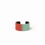 Bracelets - Thin cuff, yellow-blue melted lacquer, size M - L INDOCHINEUR X RIVÊT