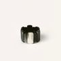 Bracelets - Articulated bracelet rectangular pieces in black African horn - L INDOCHINEUR X RIVÊT