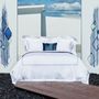 Bed linens - Luxury Duvet Cover Set Belvedere Collection, Navy - CROWN GOOSE