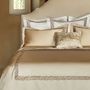 Bed linens - Luxury Duvet Cover Set Catene Collection, Bronze - CROWN GOOSE