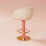 Chaises - Chaise de bar pivotante Vivien fabriquée à la main au Portugal par Ott - OTTIU