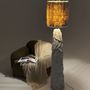 Lampadaires - Lampadaire Sea Star — Base sculpturale en biocomposite avec franges en - PLETOSTUDIO