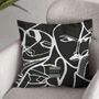 Coussins textile - Coussin décoratif Black Elongi 45 x 45 - Design by BRASS - ARTDECORIS
