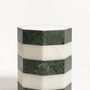 Coffee tables - Marble & Natural Stone Side Table — Gisou Bicolour - STUDIO GAÏA