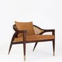 Fauteuils - Fauteuil Wormley en frêne teinté et Nobuk - DUISTT