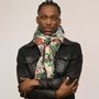 Scarves - GENZO orange cotton scarf - MONSIEUR CHARLI