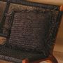 Cushions - JORDI - Removable natural raffia cushion with zip - HYDILE