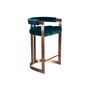 Chaises - Chaise de bar Winfrey fabriquée à la main au Portugal par Ottiu - OTTIU