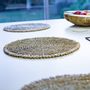 Placemats - CAURI - Cauri rattan and shell table set - HYDILE