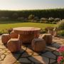 Tables Salle à Manger - Table Ronde pierre de taille - SATCHA