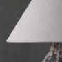Floor lamps - MA Floor Lamp – Handcrafted Sculptural Lighting with Linen Shade - PLETOSTUDIO