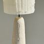 Floor lamps - Gley Floor Lamp — Sculpture Base & Linen Shade - PLETOSTUDIO