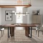 Sideboards - Gray display cabinet with walnut legs - ANGEL CERDÁ