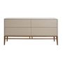 Sideboards - Gray sideboard with walnut legs - ANGEL CERDÁ