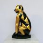 Objets de décoration - Singe en laque dorée - SATCHA