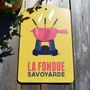 Objets de décoration - Planche à découper "La Fondue" (Jaune) - COSYNÉVÉ - MOUNTAIN POSTERS