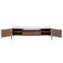 Sideboards - Fiberglass TV cabinet with marble and walnut effect - ANGEL CERDÁ