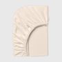 Linge de lit - Drap-housse en jersey, 160/200/25 cm, écru clair - DILIOS