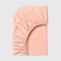 Linge de lit - Drap-housse en jersey 180/200/25 cm, pêche - DILIOS