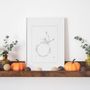 Decorative objects - A3 print - Minimalist illustration - COSETTE ET LES LYS