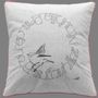 Coussins textile - Housse de coussin coton-lin, illustration minimaliste - COSETTE ET LES LYS