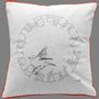 Coussins textile - Housse de coussin coton-lin, illustration minimaliste - COSETTE ET LES LYS